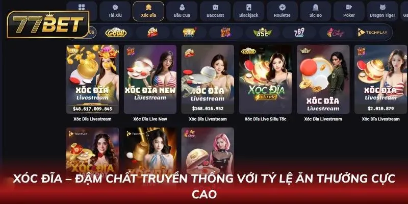 Bàn Xóc Đĩa truyền thống đông người chơi